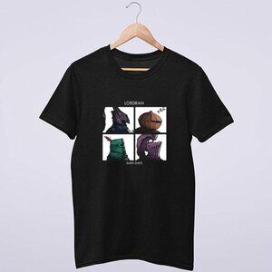 Gorillaz Dark Souls Lordran Collab Graphic Music Game Fan Gift Retro T-Shirt 159